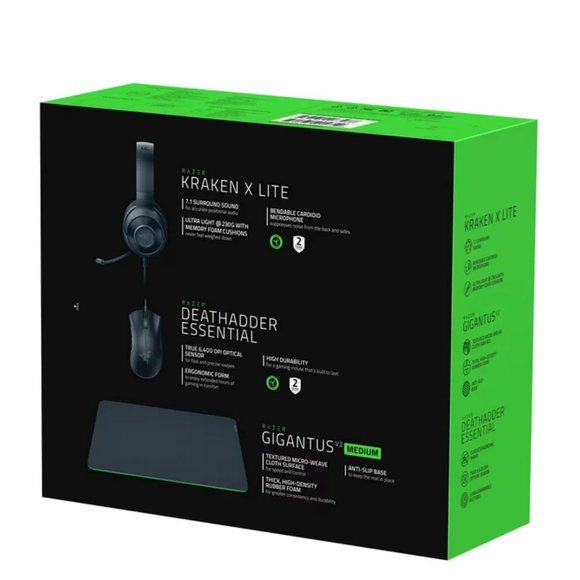 Razer Next Level Gaming Bundle, Gaming Mouse, Mouse Pad & Headset - Picture 2 of 5